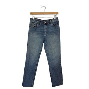 Blanknyc Size 29 The Madison High Rise Crop Jeans Raw Hems Flawed